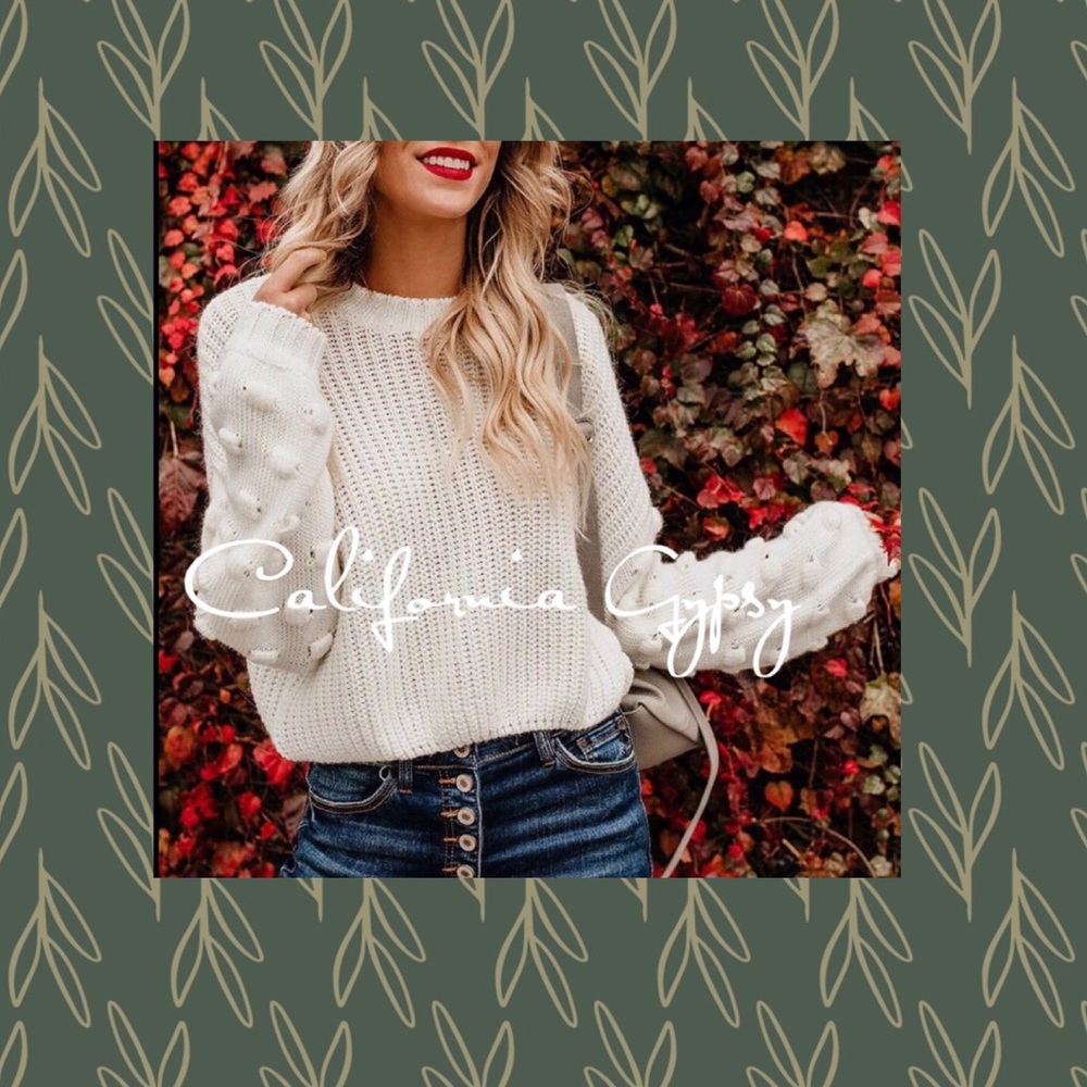 Knit Puff Knot Sweater - Picture 4 of 12